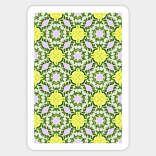 Easter Florals Kaleidoscope 2 Sticker